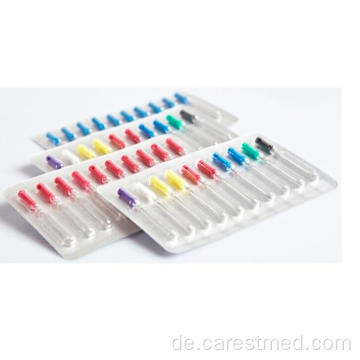 Dentalzubehör Dental Barbed Broaches mit Griff aus Edelstahl 0-6 #